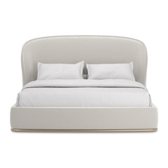 Caracole Opal King Bed – front view – Lusso Furniture Miami