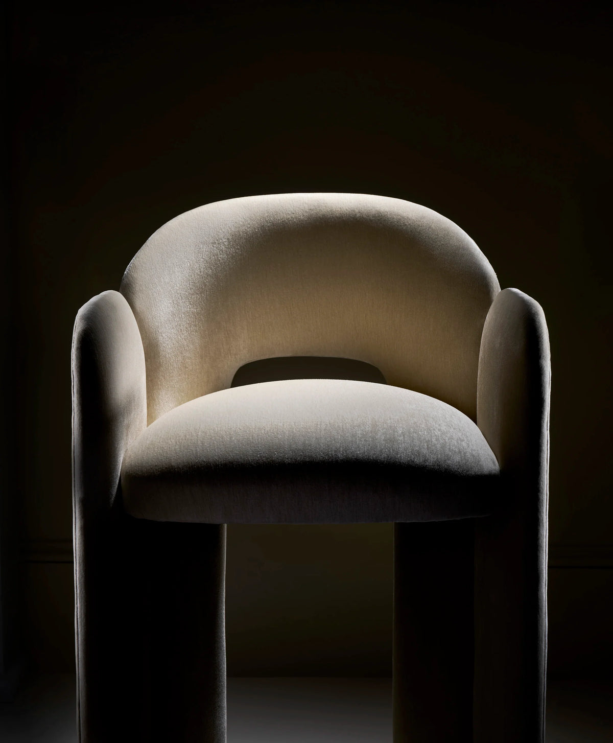 Caracole Overlap Bar Stool – side view – Lusso Furniture Miami
