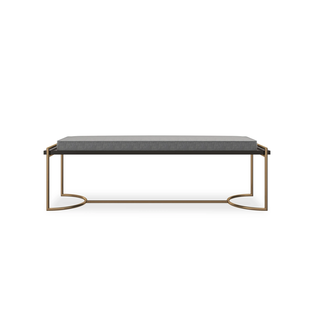 Caracole Slim Line Bench – front view – Lusso Furniture Miami