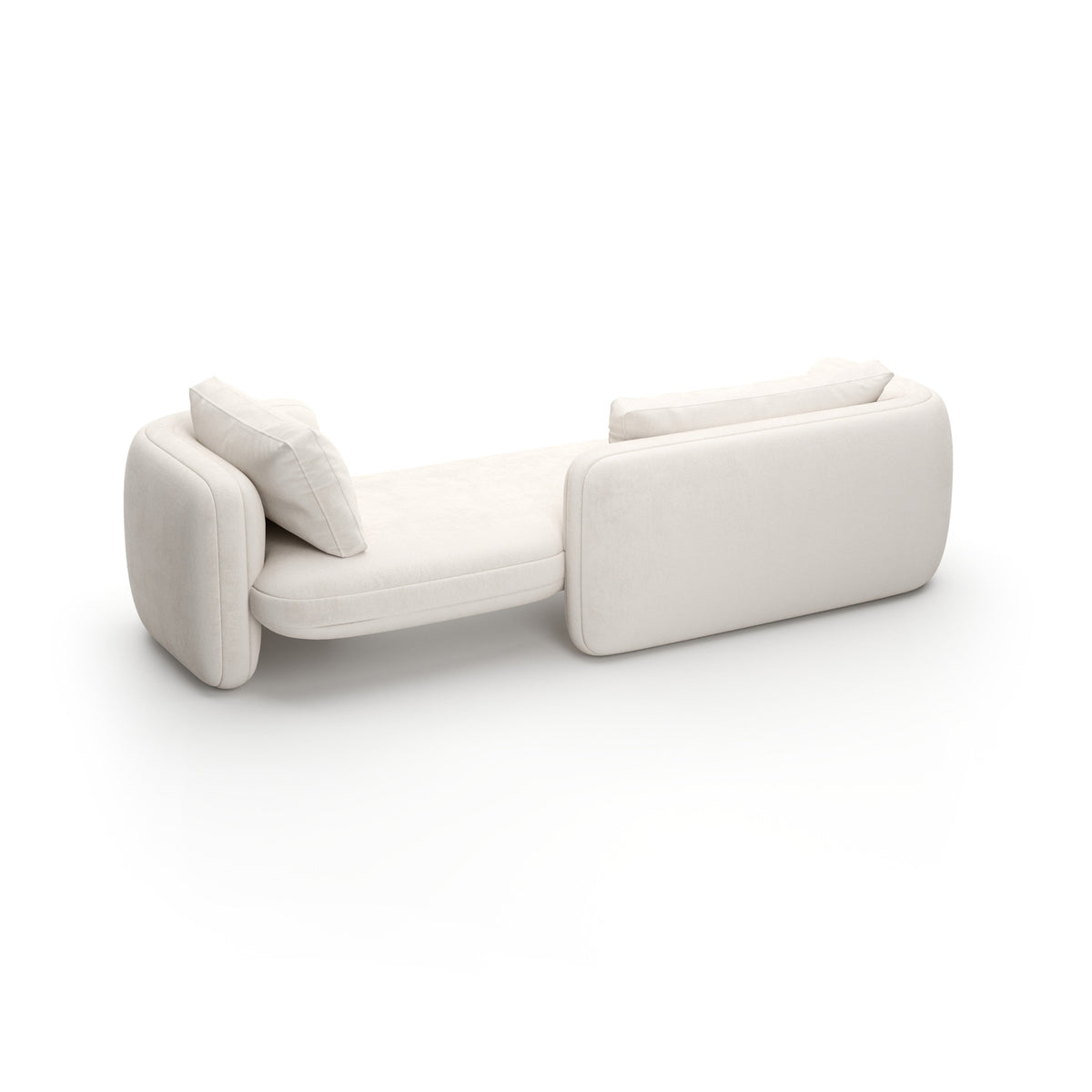 Caracole Overlap Chaise – close-up – Lusso Furniture Miami