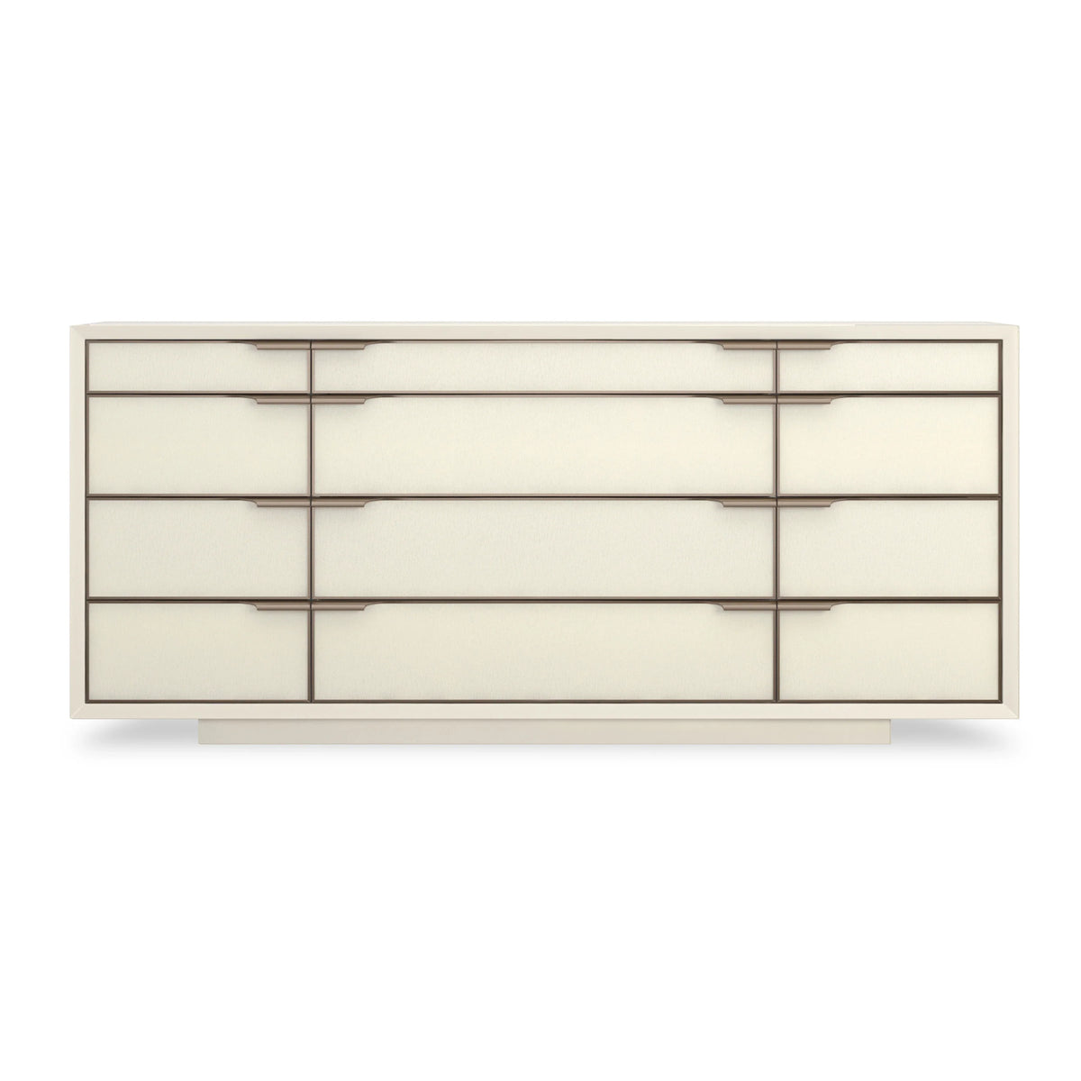 Caracole All Wrapped Up Dresser – front view – Lusso Furniture Miami