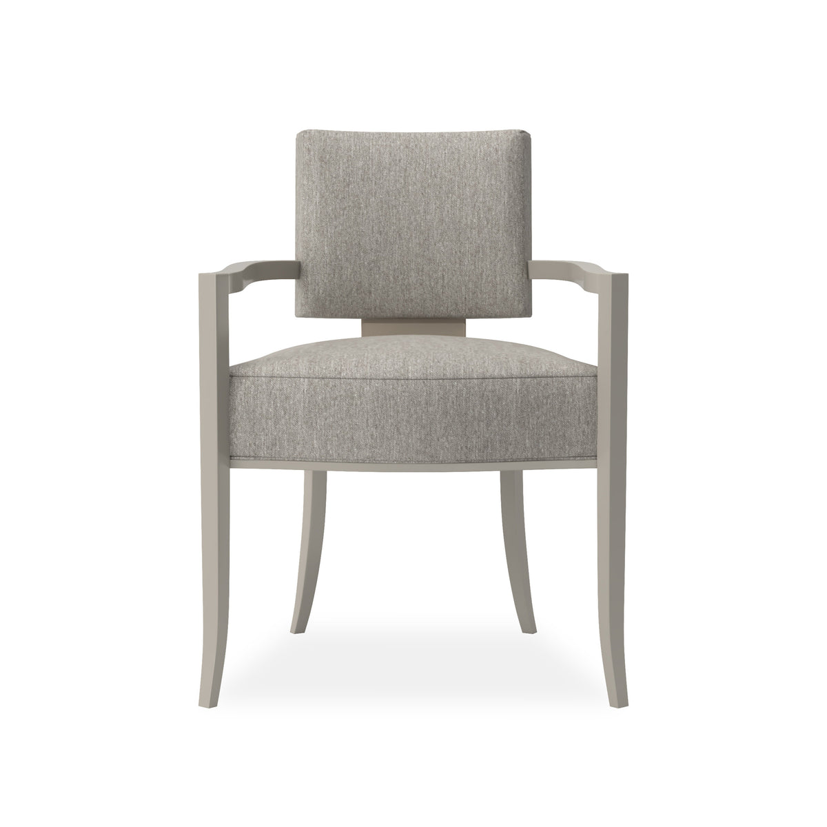 Caracole Reserved Seating Arm Chair – front view – Lusso Furniture Miami