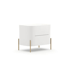 Caracole Atom Nightstand – side view – Lusso Furniture Miami