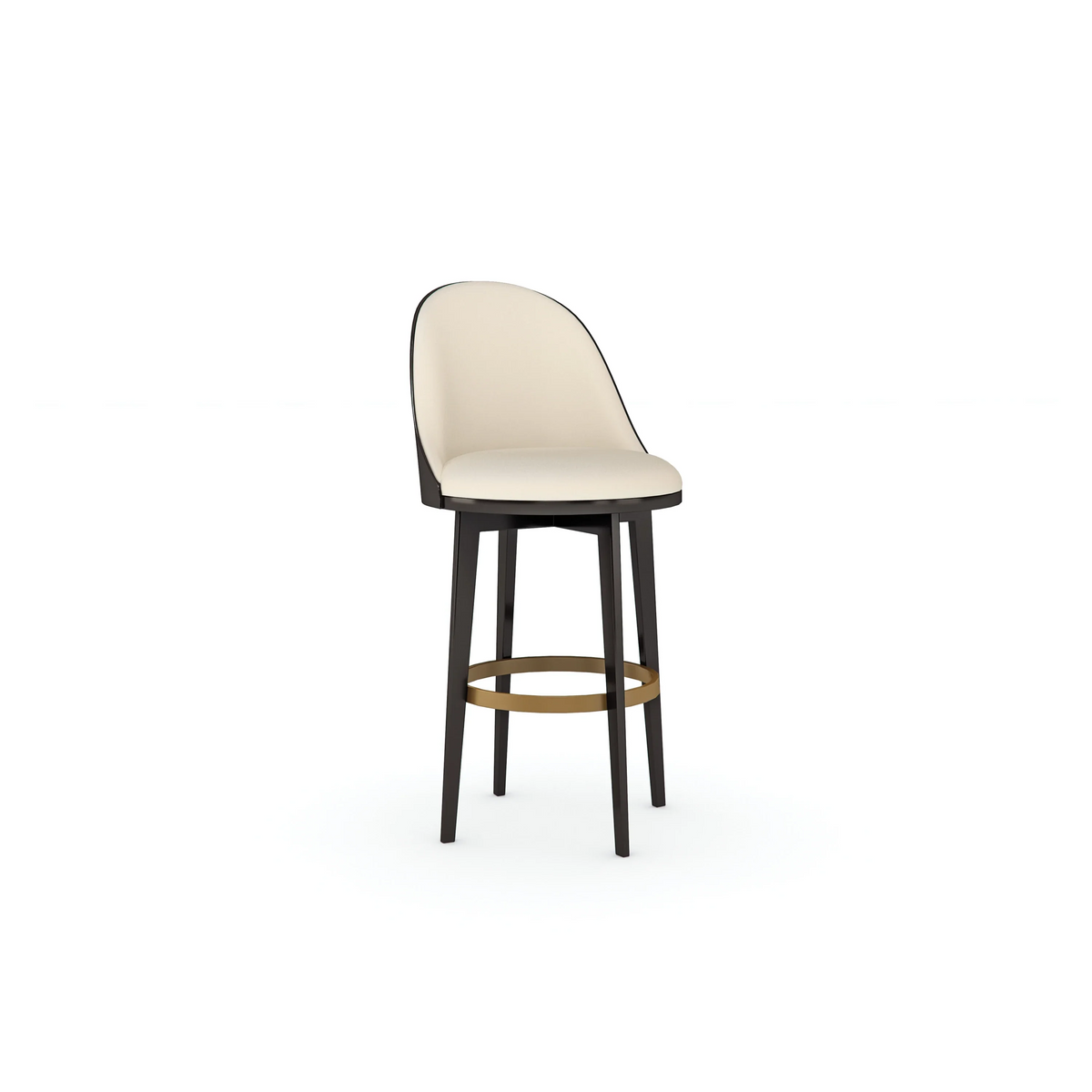 Caracole Another Round Bar Stool – side view – Lusso Furniture Miami