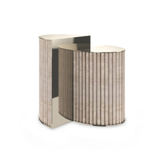 Caracole Hewn Accent Table – detail – Lusso Furniture Miami