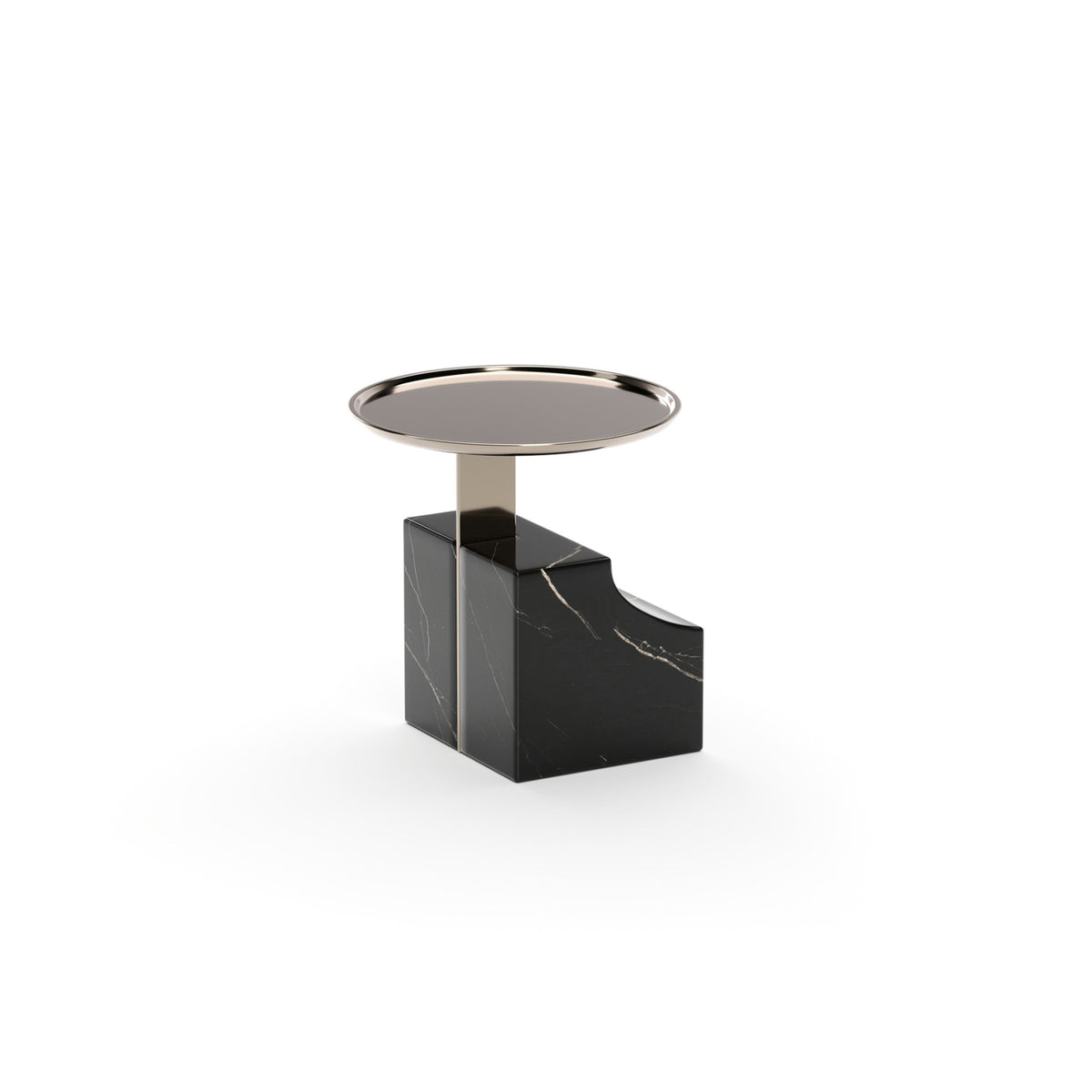 Caracole Overlap Integrated Accent Table – finish detail – Lusso Furniture Miami