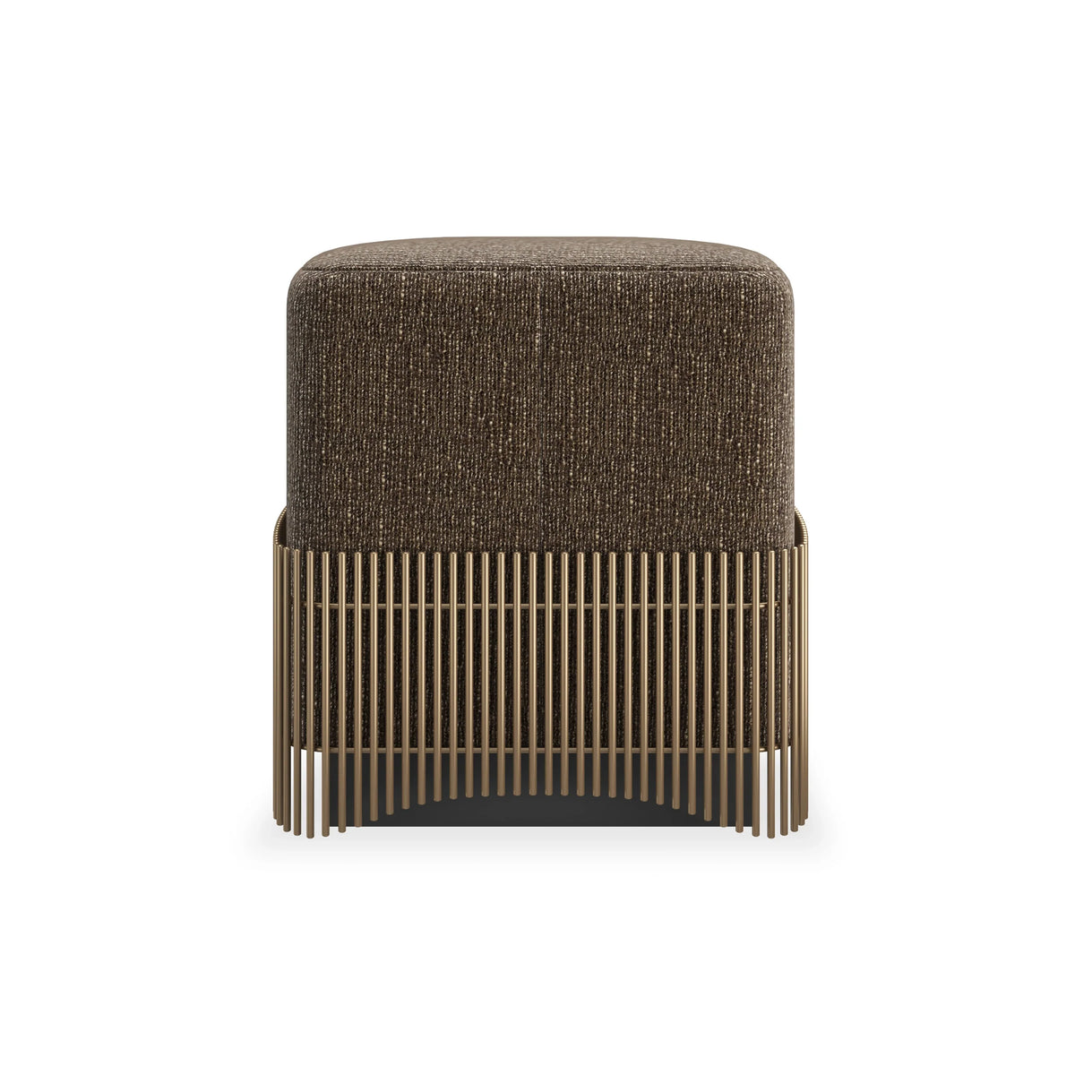 Caracole Petit Four Ottoman – angle view – Lusso Furniture Miami