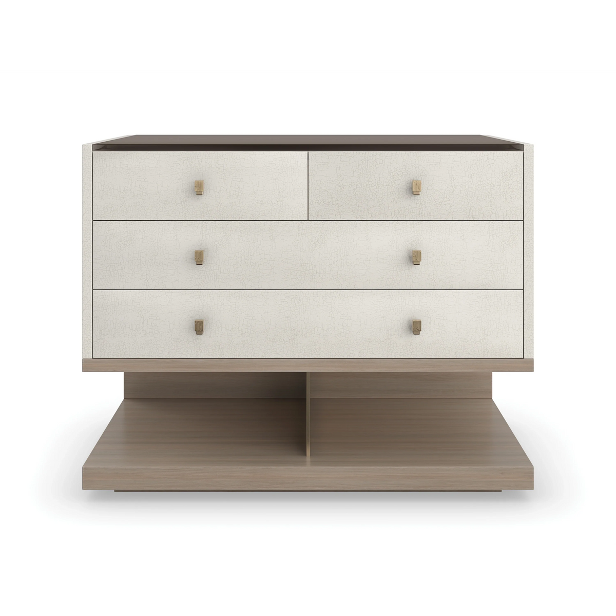 Caracole Dry Martini Nightstand – front view – Lusso Furniture Miami