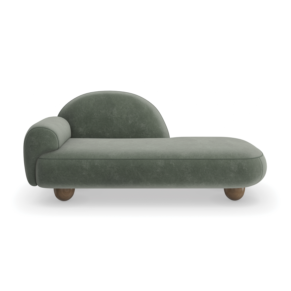 Caracole Cypress Chaise – front view – Lusso Furniture Miami
