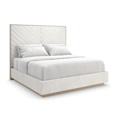 Caracole Meet U in the Middle Bed – front view – Lusso Furniture Miami