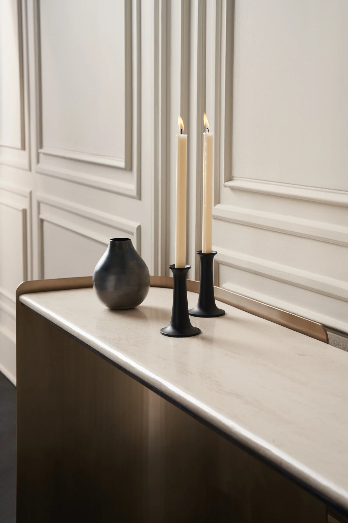 Caracole Movement Console Desk – side view – Lusso Furniture Miami