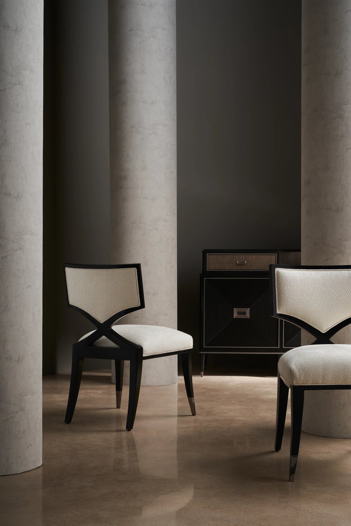 Caracole First Chair – angle view – Lusso Furniture Miami