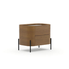 Caracole Atom Nightstand – front view – Lusso Furniture Miami
