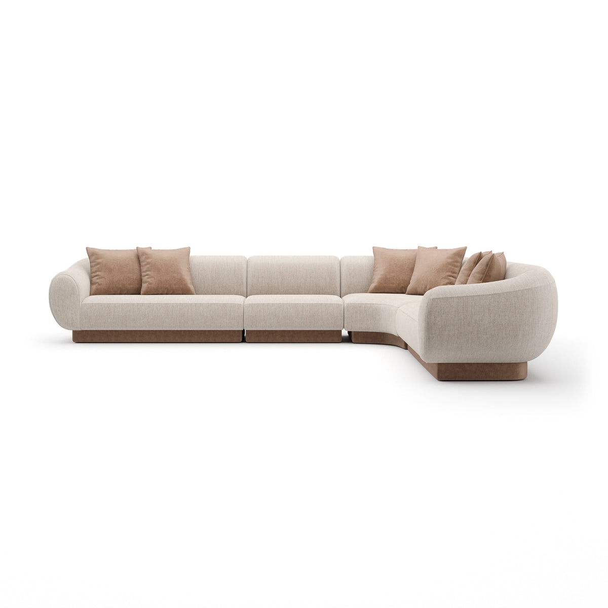 Caracole Seta Sectional – front view – Lusso Furniture Miami