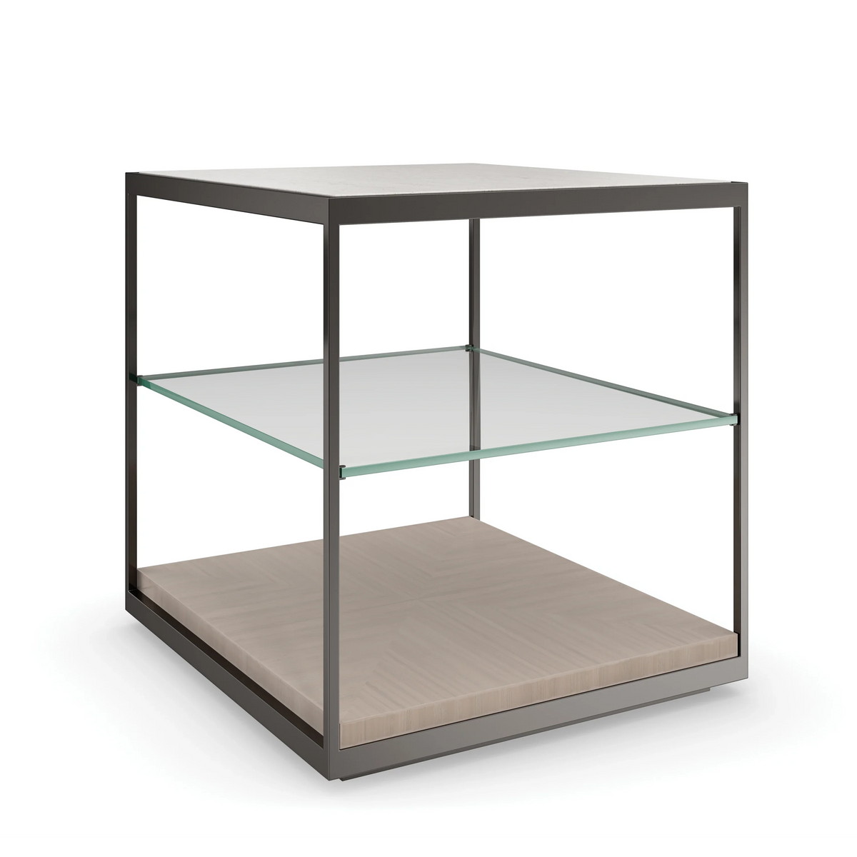 Caracole Quadrant End Table – back view – Lusso Furniture Miami