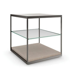 Caracole Quadrant End Table – back view – Lusso Furniture Miami