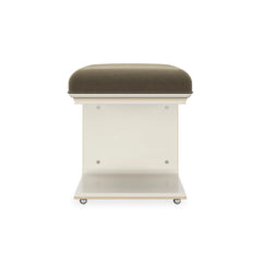 Caracole Balance Beam Ottoman – side view – Lusso Furniture Miami