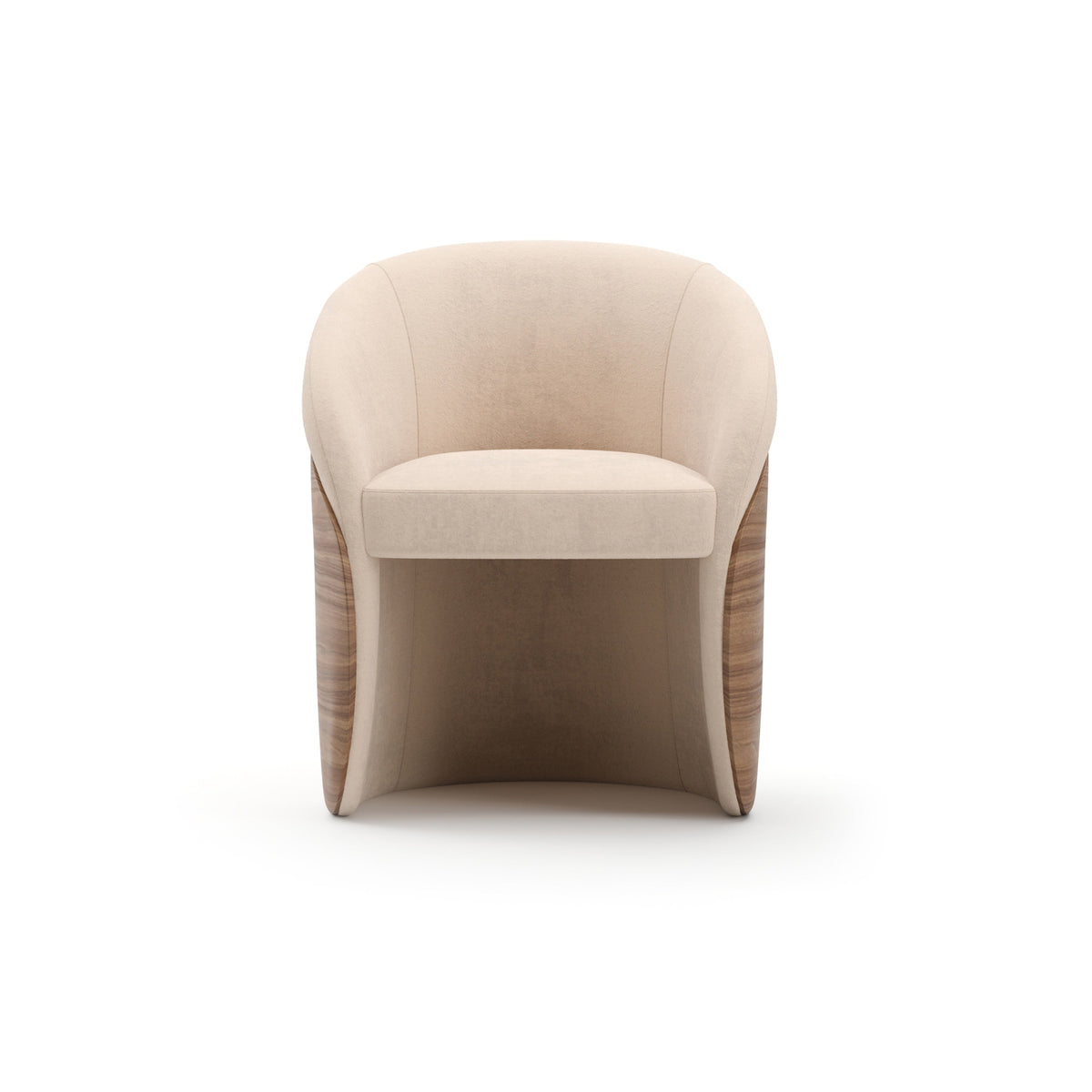 Caracole Fleur Dining Chair – front view – Lusso Furniture Miami