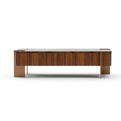 Caracole Altura Rectangle Cocktail Table – room setting – Lusso Furniture Miami