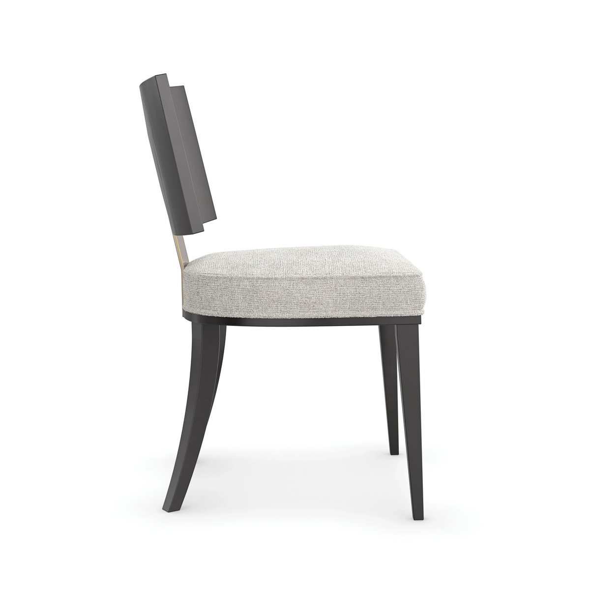 Caracole Champagne Side Chair – side view – Lusso Furniture Miami