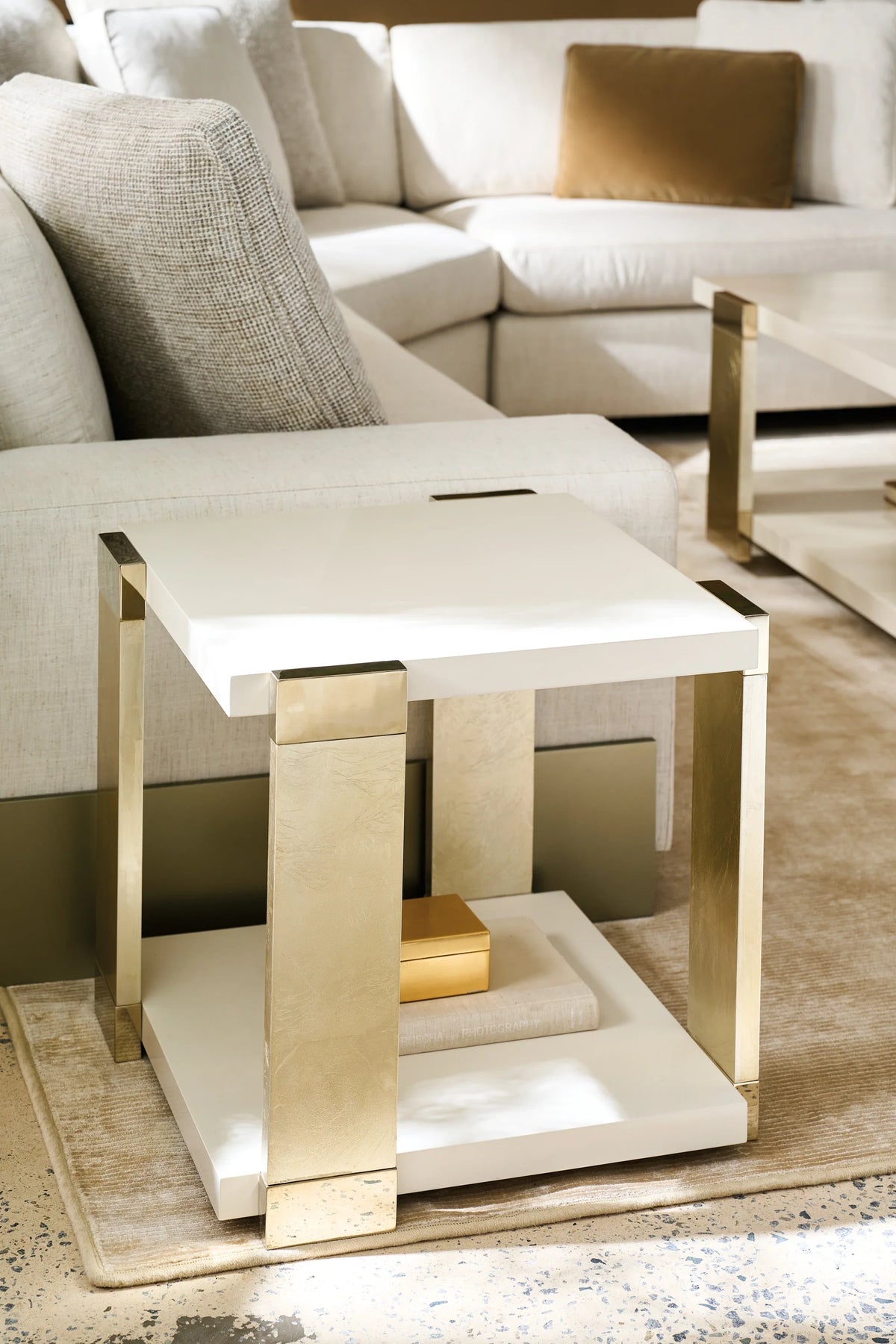 Caracole Shelfish Sectional Components – top view – Lusso Furniture Miami