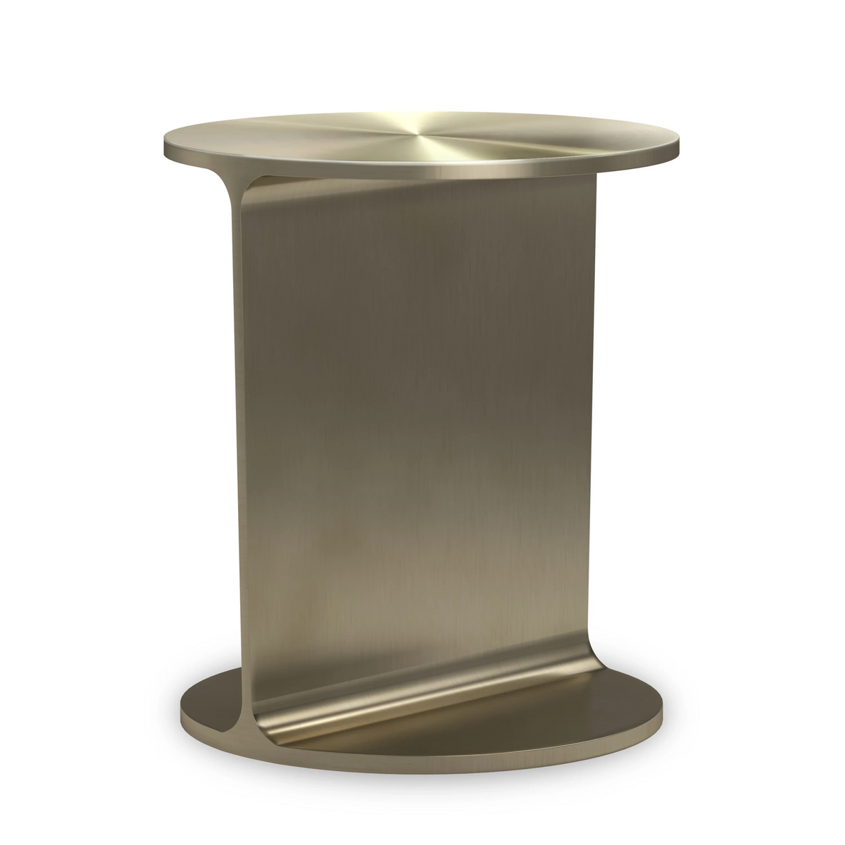 Caracole Rivet End Table – angle view – Lusso Furniture Miami