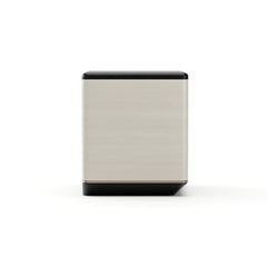 Caracole Madera Plinth Nightstand – side view – Lusso Furniture Miami