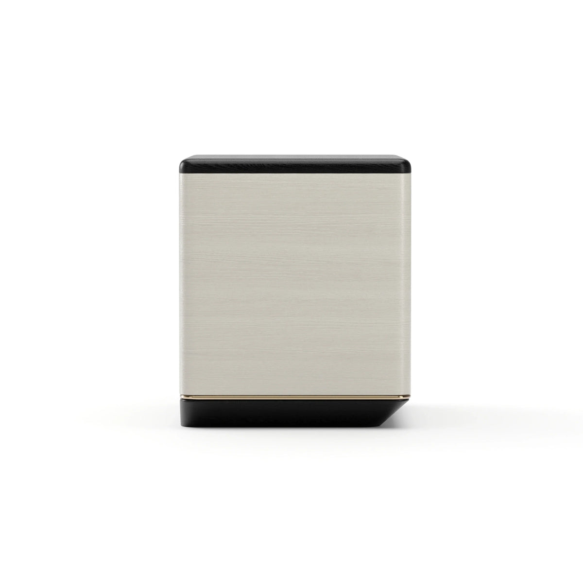 Caracole Madera Plinth Nightstand – side view – Lusso Furniture Miami