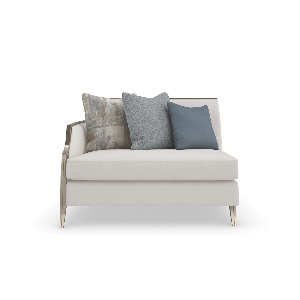 Caracole X Factor Left Facing Loveseat – front view – Lusso Furniture Miami