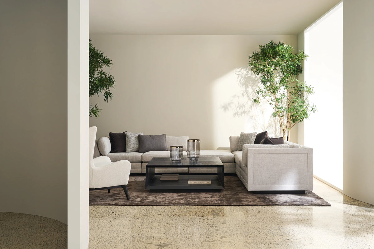 Caracole Fusion Sectional Components – room setting – Lusso Furniture Miami