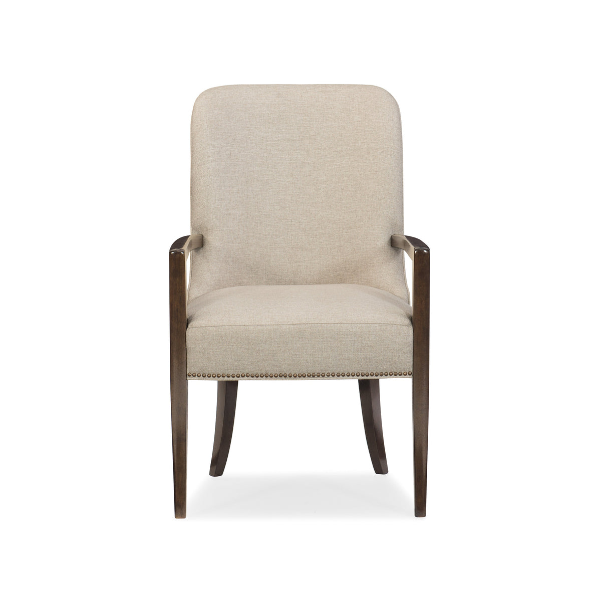 Caracole Streamline Arm Chair – front view – Lusso Furniture Miami