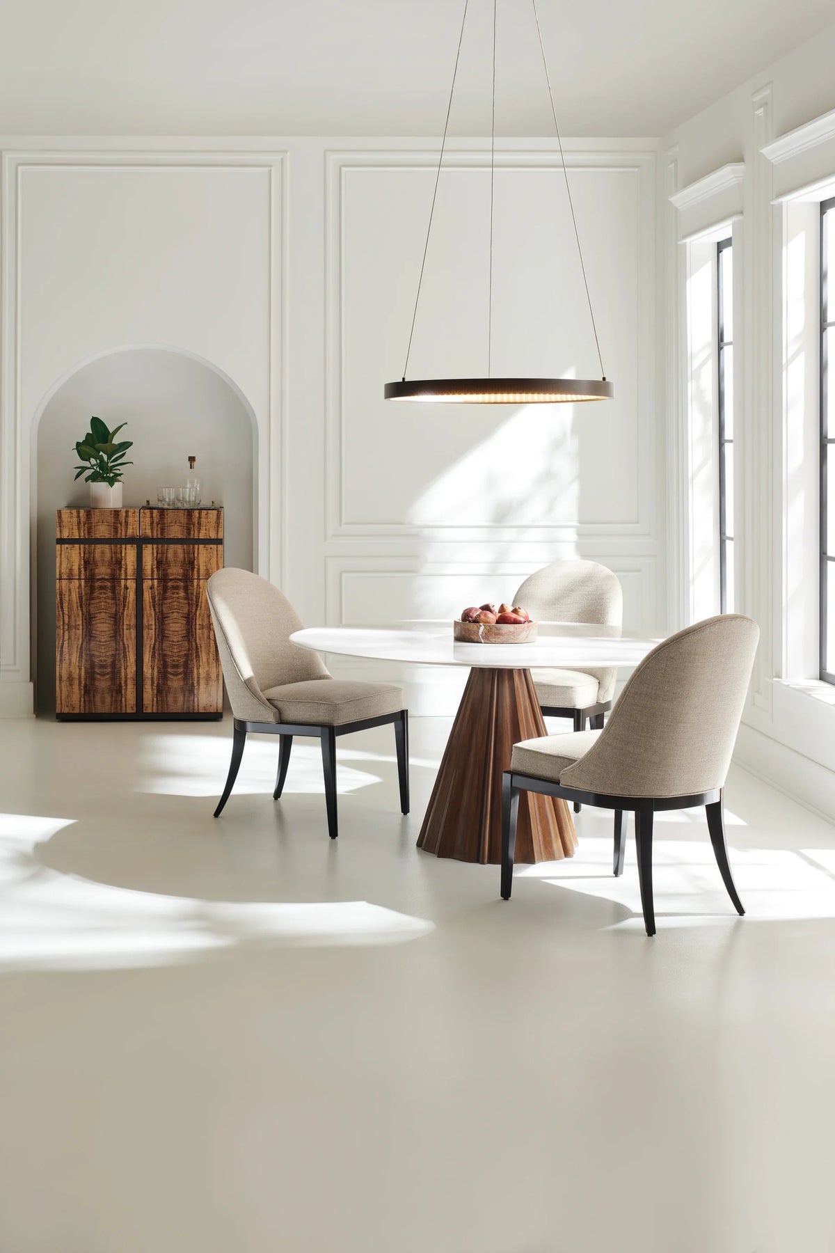 Caracole Natural Choice Side Dining Chair – angle view – Lusso Furniture Miami