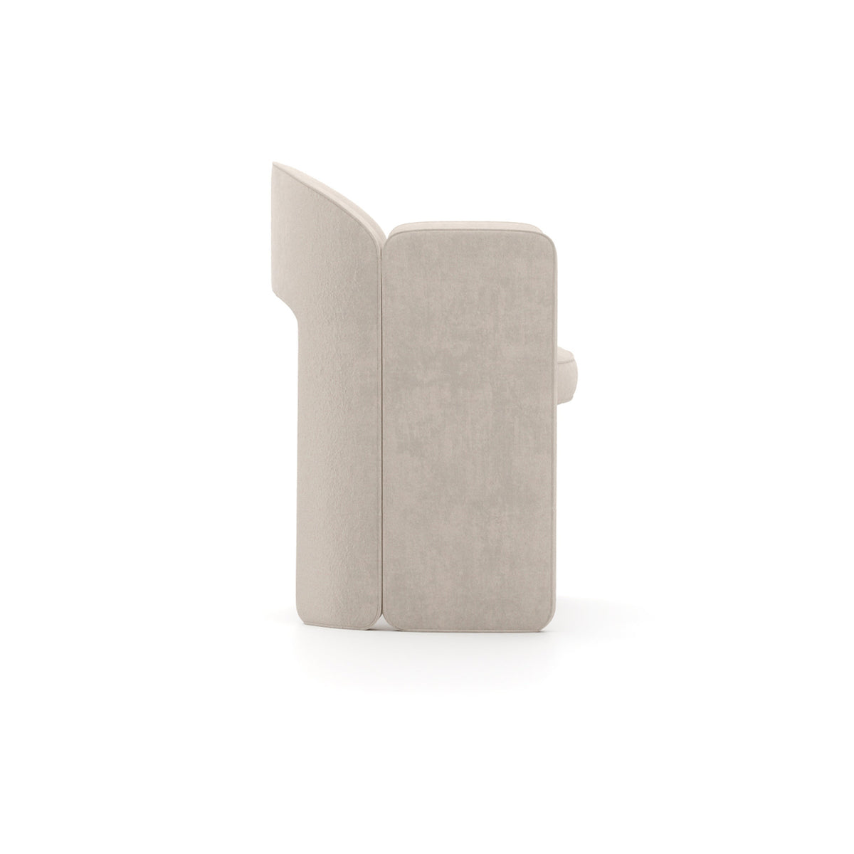 Caracole Overlap Arm Chair – back view – Lusso Furniture Miami