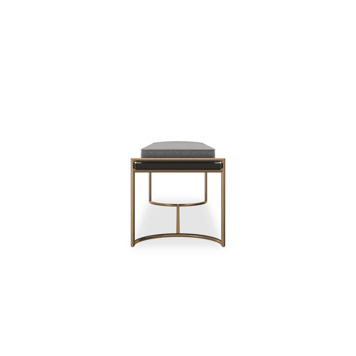 Caracole Slim Line Bench – side view – Lusso Furniture Miami