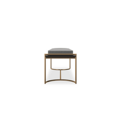 Caracole Slim Line Bench – side view – Lusso Furniture Miami