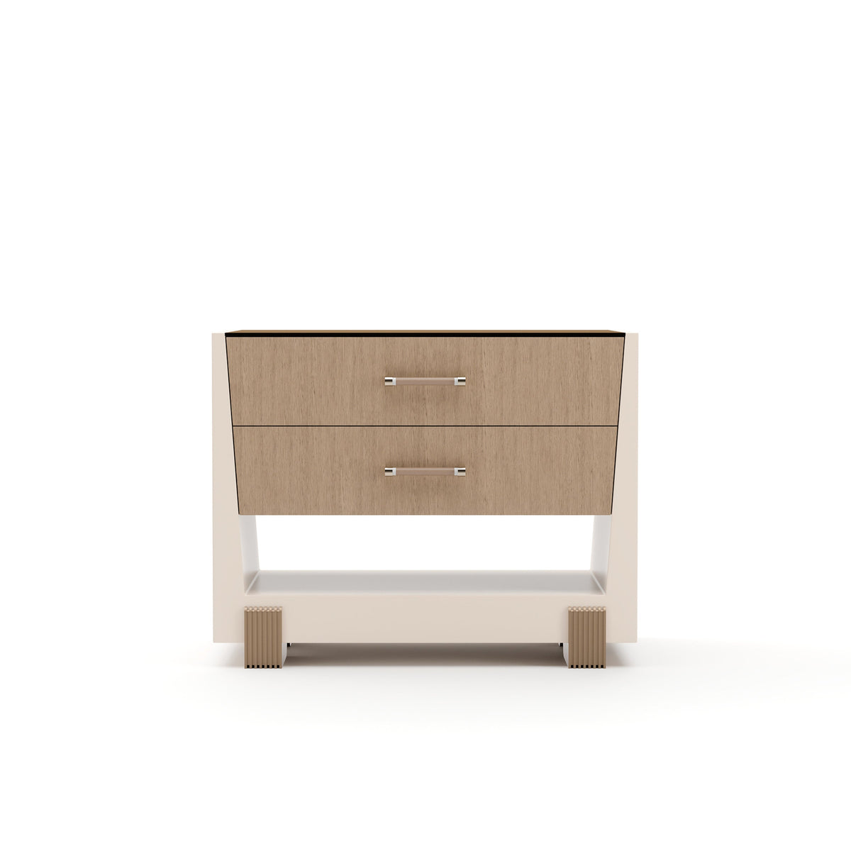 Caracole Counter Balance Nightstand – close-up – Lusso Furniture Miami