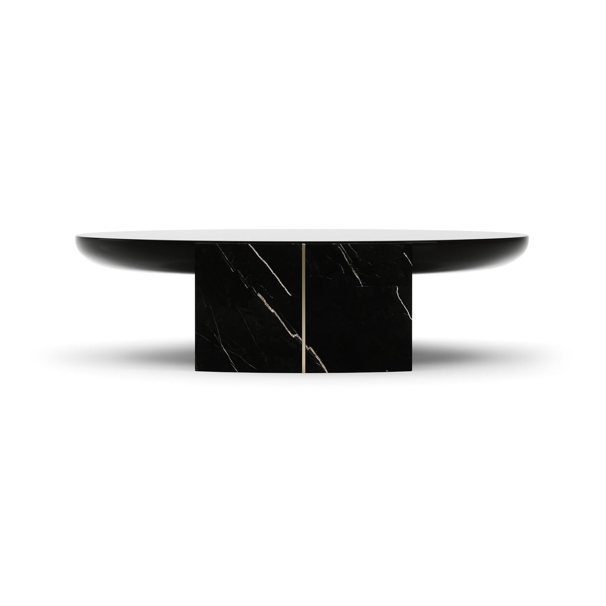 Caracole Overlap Round Cocktail Table – close-up – Lusso Furniture Miami