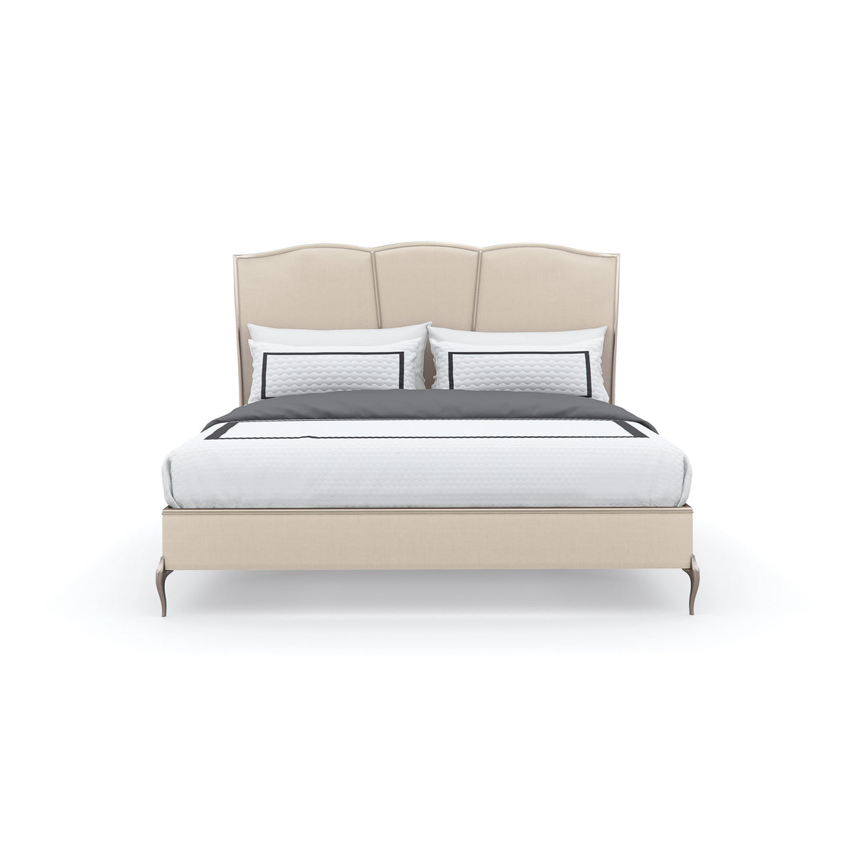 Caracole Un Deux Trois Bed – front view – Lusso Furniture Miami