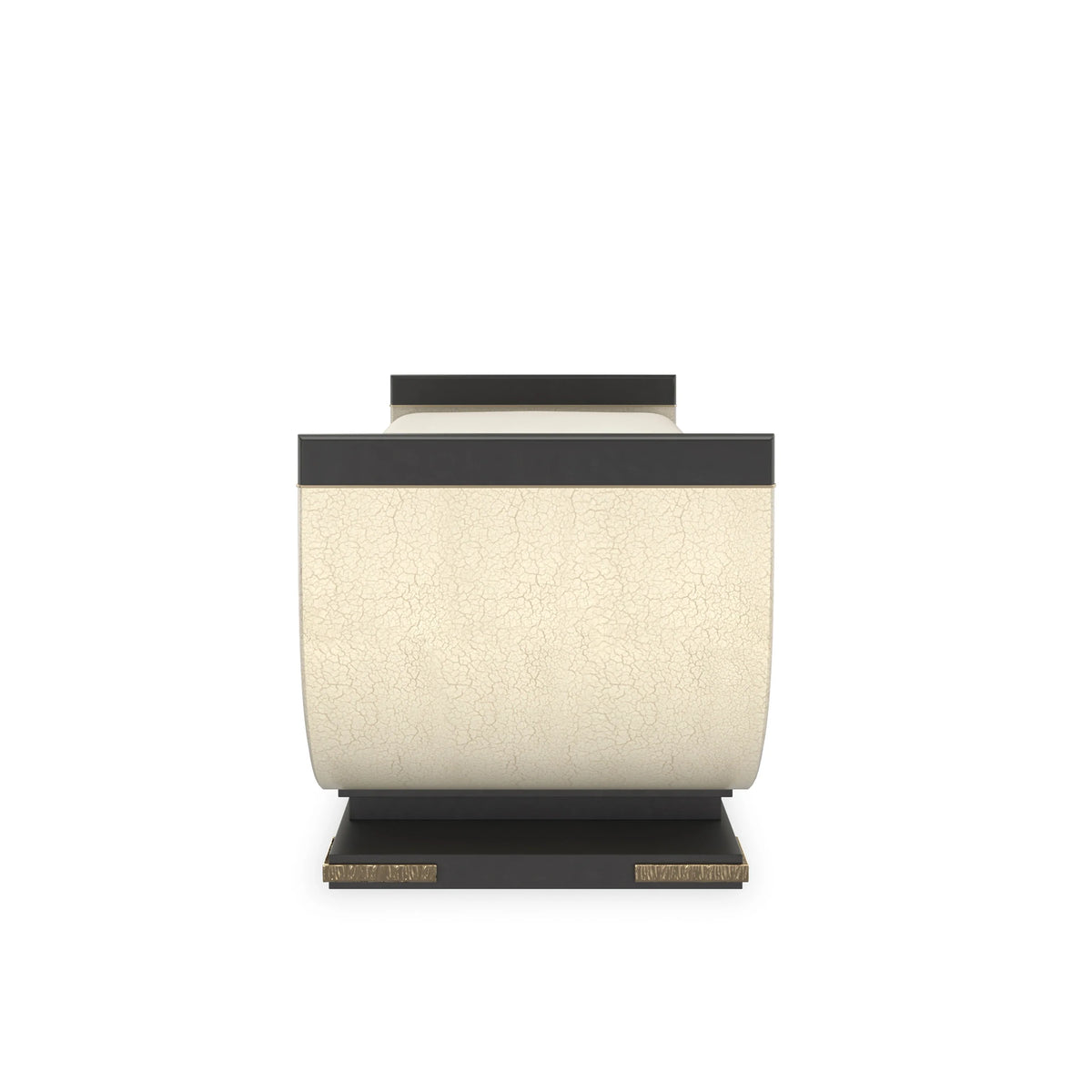 Caracole Crete Bench – side view – Lusso Furniture Miami