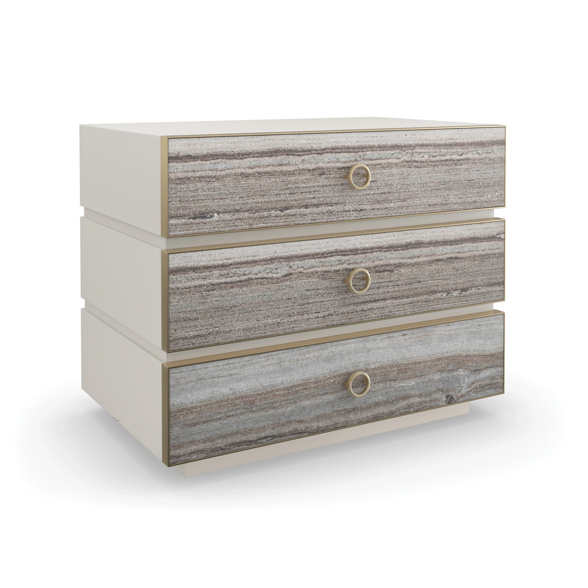 Caracole Bedrock Nightstand – room setting – Lusso Furniture Miami