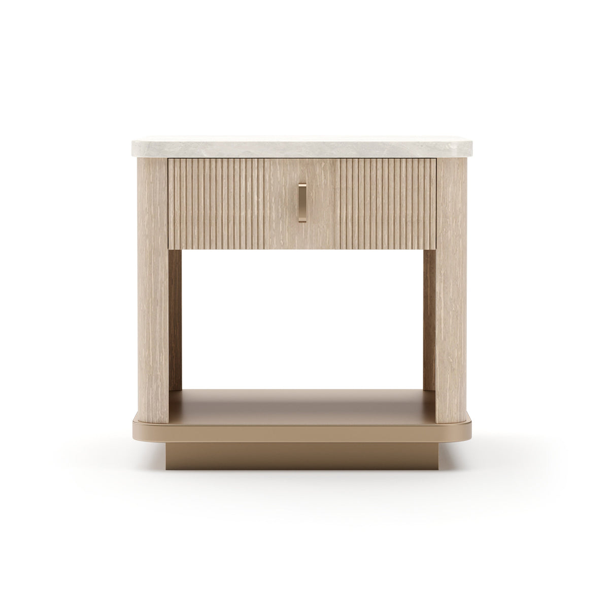 Caracole Rhythm End Table – front view – Lusso Furniture Miami
