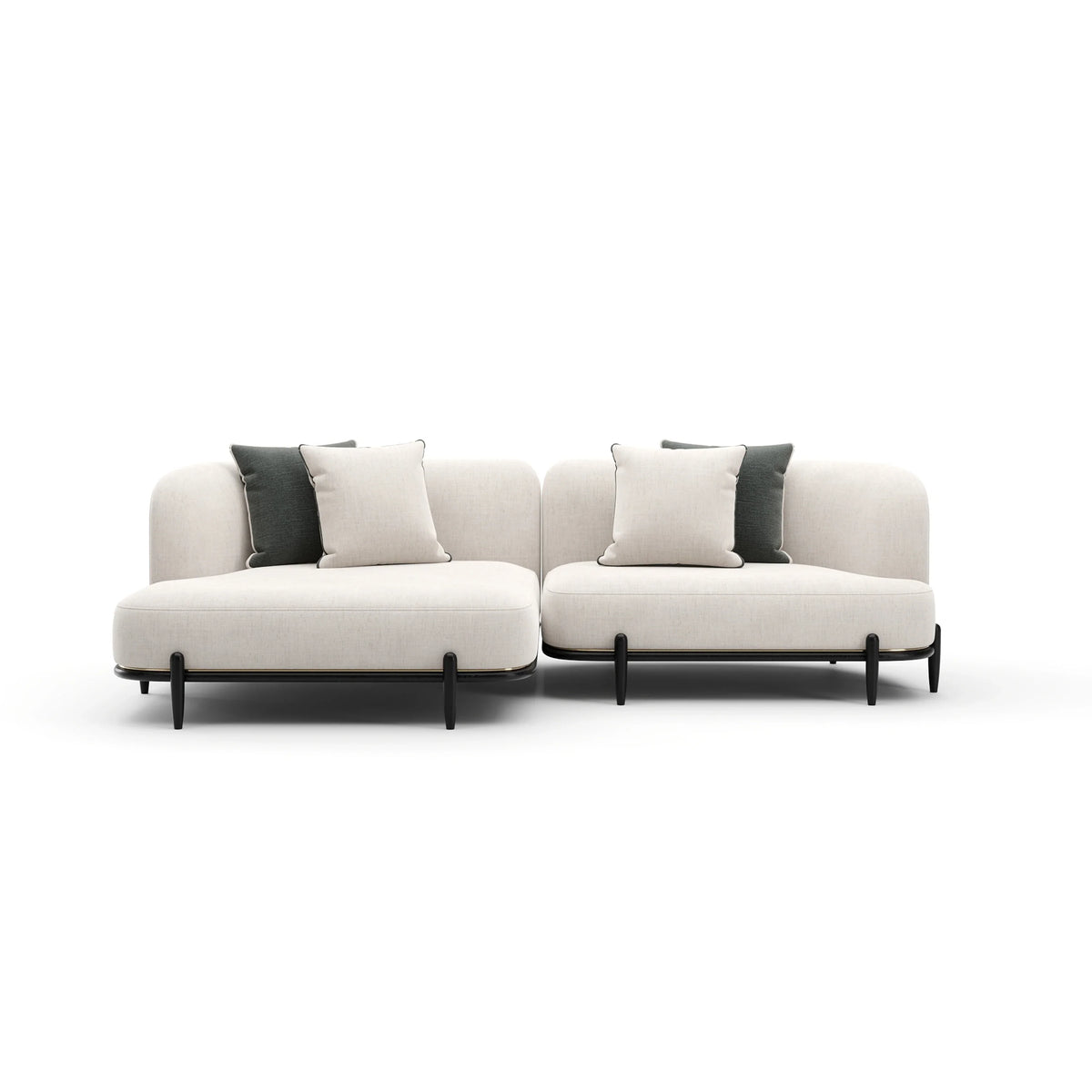 Caracole Madera Sectional – view 31 – Lusso Furniture Miami