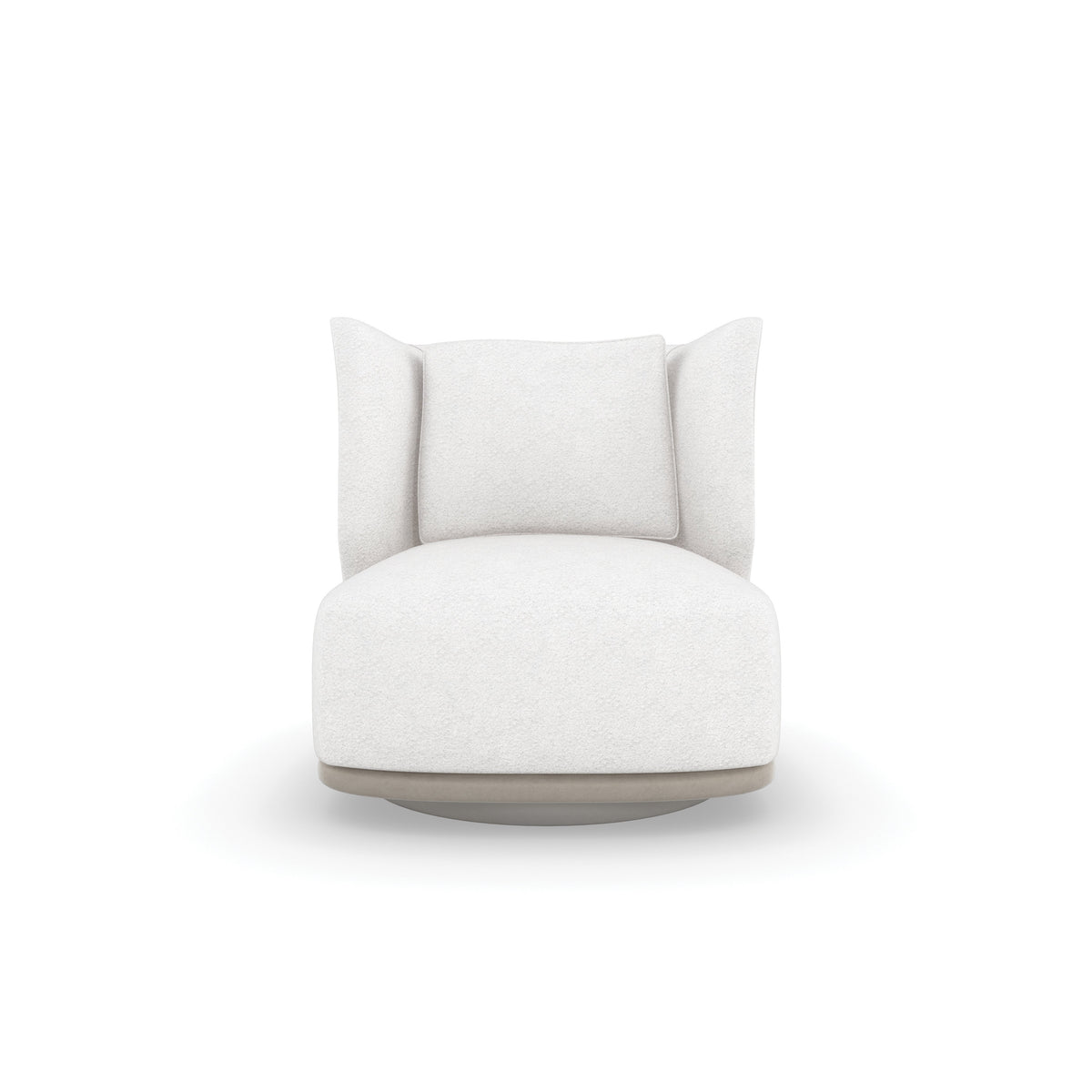 Caracole Seville Swivel Chair – front view – Lusso Furniture Miami