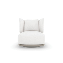Caracole Seville Swivel Chair – front view – Lusso Furniture Miami