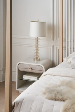 Caracole Quarry Nightstand – angle view – Lusso Furniture Miami