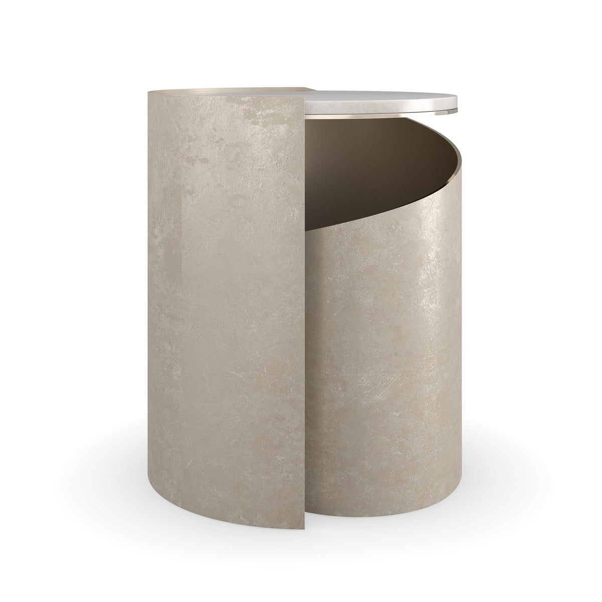 Caracole Nautilus Spot Table – front view – Lusso Furniture Miami