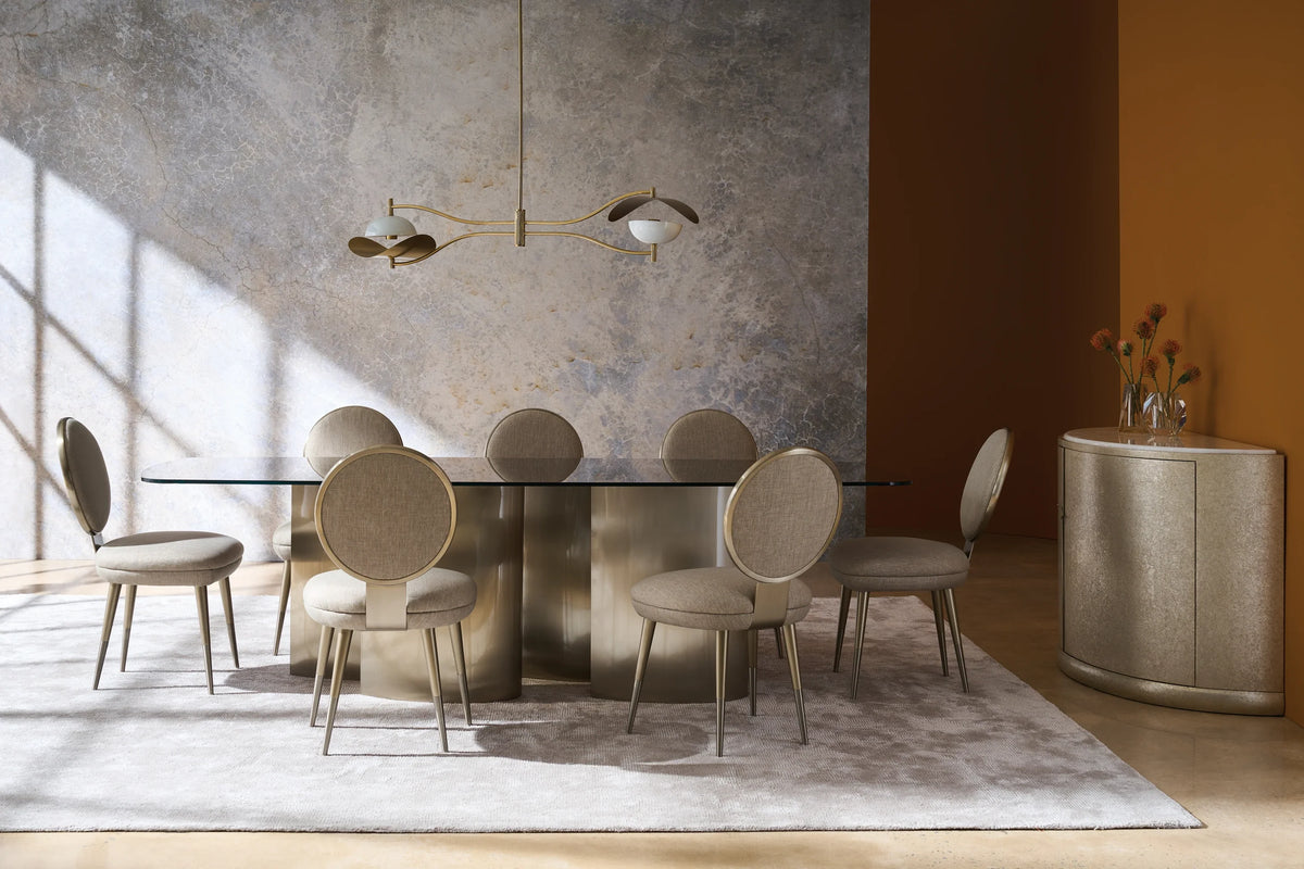 Caracole Aphelion Dining Table – room setting – Lusso Furniture Miami