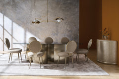 Caracole Aphelion Dining Table – room setting – Lusso Furniture Miami