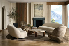 Caracole Tulum Sofa – angle view – Lusso Furniture Miami