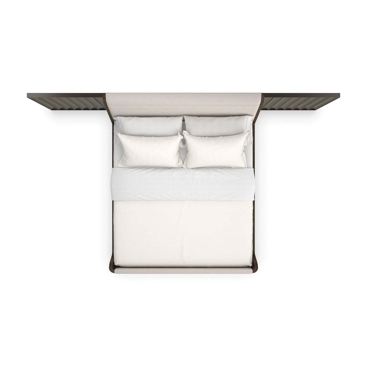 Caracole Slow Wave Bed Components – top view – Lusso Furniture Miami